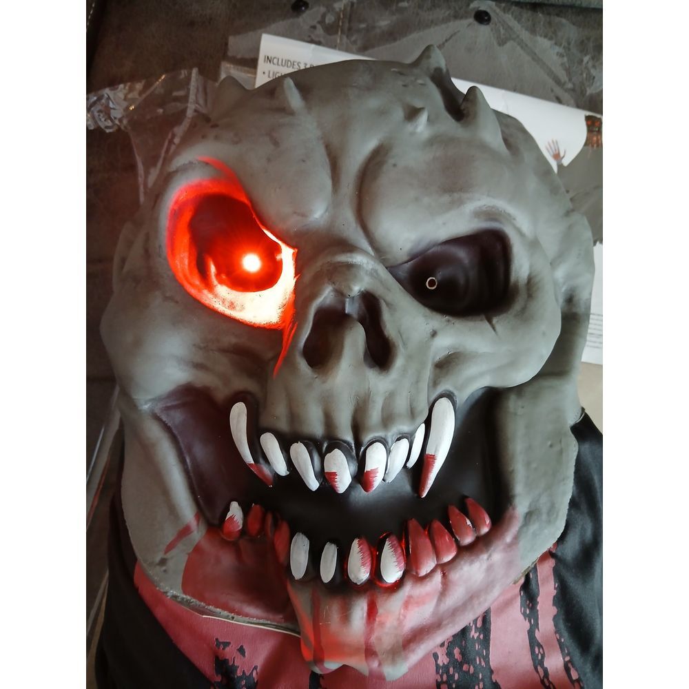 NEW Illusion‎ Ghoul Halloween Costume Child Size 8-10 (1) Eye Lights Up! #742